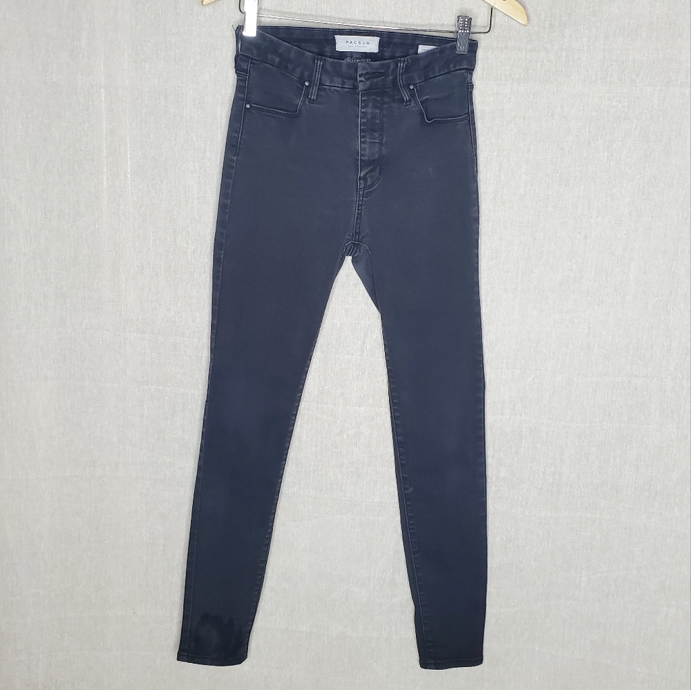 ♡ PacSun Womens Black High Rise Skinny Jeans Size 26